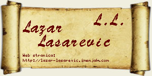 Lazar Lašarević vizit kartica